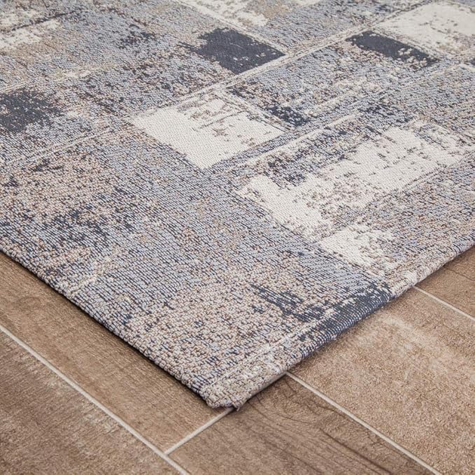 Anji Mountain Rug'd Office Chair Mat for Carpet & Hardwood Floor - Jacquard Woven Top, Anti-Slip Backing, Low Pile, Floor Protector Desk Chair Mat, Office Rugs for Rolling Chairs (40 x 54)