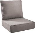 Outdoor Seat Cushion Set-24 x 24 x 6 Inch Outdoor Chair Cushions with Water Resistant & Removable Cover Outdoor Cushions for Patio Furniture Chair Sofa Couch-Grey