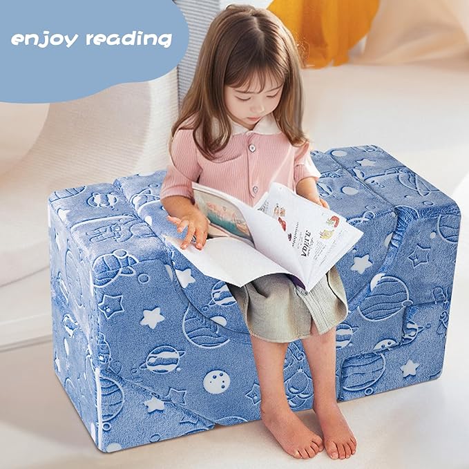 MeMoreCool Foam Climbing Toddler Couch – Modular Kids Sofa with Slide & Stair | Convertible Baby Couch for Playroom, Sectional Furniture for Crawling, Climbing, Kids’ Play