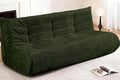 Bean Bag Chair,Giant Beanbag Chairs for Adults,Comfy Large Fireside Chair Lazy Sofa,Corduroy Bean Bag Lounger with Memory Foam Filled,Floor Sofa Couch for Home,Living Room (Green, 3-Seater)