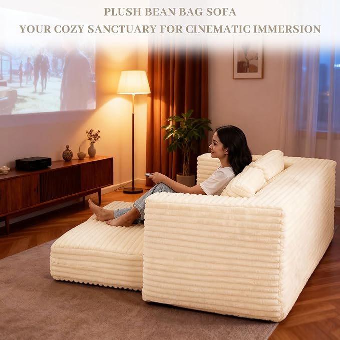HABUTWAY Convertible Folding Sofa Bed Couch,3 in 1 Pull Out Couch Bed,Loveseat Sleeper Sofa Bed,Boneless Couches with Pillows for Living Room Bedroom, Beige