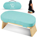 MONK & LLAMA Meditation Bench - Foldable, Ergonomic, Bamboo Kneeling Stool— Perfect Seiza Bench Meditation Stool Chair for Prayer & Travel - Deeper & Enjoyable Sessions