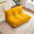 Selyteramy Bean Bag Chairs for Adults, Giant Bean Bag Chair Sofa with Memory Foam, Comfy Beanbag Loveseat Lazy Sofa for Living Room, Bedroom, Apartment, Yellow
