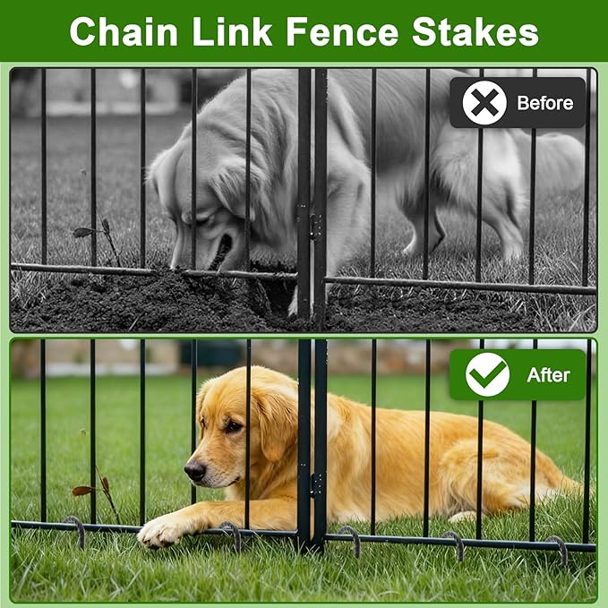 AAGUT Rebar Stakes 12 Inch 60 Pack, J Hook Premium Black Coated Ground Garden Anchors Heavy Duty, Superior Rust Resistance Chain Link Fence Stakes for Camping Tent, Inflatables, Lawn Decor