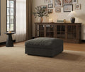 Cloud Modular Sectional Sofa Couch with Storage Ottoman, Oversized Sectional Couches for Living Room, Single Ottoman, Chenille, Dark Gray