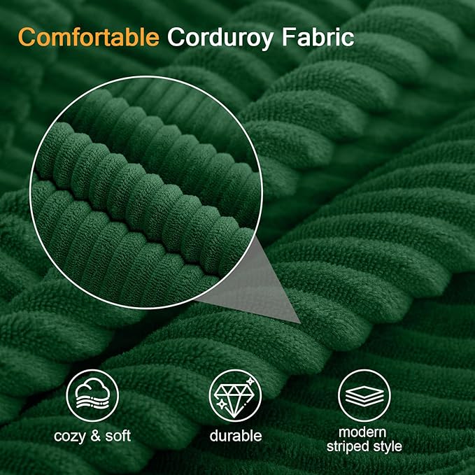 MeMoreCool Boneless Folding Sofa Bed, Corduroy Convertible Sleeper Chair, Foldable Foam Mattress Chair, Comfy Fold‑Out Futon Couch Bed, Large Floor Sofa Couch for Living‑Room Guest