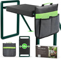 seasky Foldable Garden Kneeler and Seat, Anti-Tipping Gardening Bench Widened Thick Soft Kneeling Pad，Heavy Duty Gardening Stool with Garden Tool Bag, Gardening Gift for Women(Without Gloves)