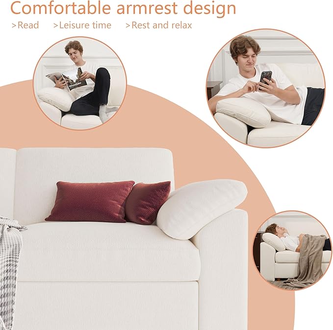 EASE MOOSE White Sectional Modular Sofa