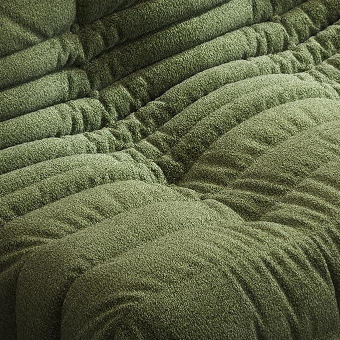 Selyteramy Bean Bag Chairs for Adults, Giant Bean Bag Chair Sofa with Memory Foam, Comfy Beanbag Loveseat Lazy Sofa for Living Room, Bedroom, Apartment, Green