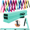MARFULA 6 FT / 8 FT / 9 FT Folding Gymnastics Beam Foam Balance Floor Beam - Extra Firm - Suede Cover - Anti Slip Bottom with Carry Bag for Kids/Adults Home Use