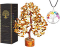 YATSKIA Tiger Eye Crystal Tree - Gemstone Tree of Life - Tiger Eye Stone - Chakra Gifts - Crystal Décor - Feng Shui Decor - Spiritual Gifts for Women