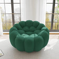 WJShome Bubble Couch,49.21'' Single Sofa,Mesh Fabric Lazy Floor Sofa, 3D Honeycomb Shape Curved Couch for Living Room, Office, Apartment (Green, 48.43" D)
