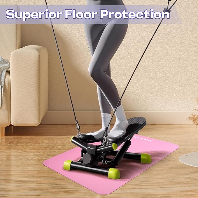 MoyRetty Non-Slip Workout Mat for Under Desk Elliptical(23.6x15.7 inches), Ellipse Leg Exerciser Machine Mat, Suitable for Electric Seated Foot Pedal Exerciser, Stability and Floor Protection