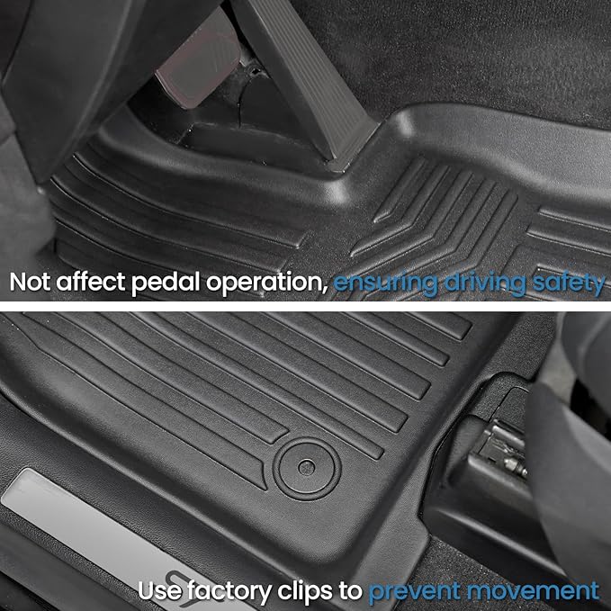 Floor Mats for 2020-2025 2026 Ford Explorer 7 Seats Bench Seat Car Mat Accessories, All Weather TPE Cargo Mat Backrest Mat Active/Platinum(7 Seats Floor Mats+2-in-1 Cargo Mat)