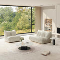 Fireside Chair Lazy Floor Sofa Set, Cozy Memory Foam Bean Bag Chairs, Faux Leather Giant Bean Bag Chair Sofa, Armless Foam Couch Lounger Tatami Recliner for Living Room Bedroom Dorm Office