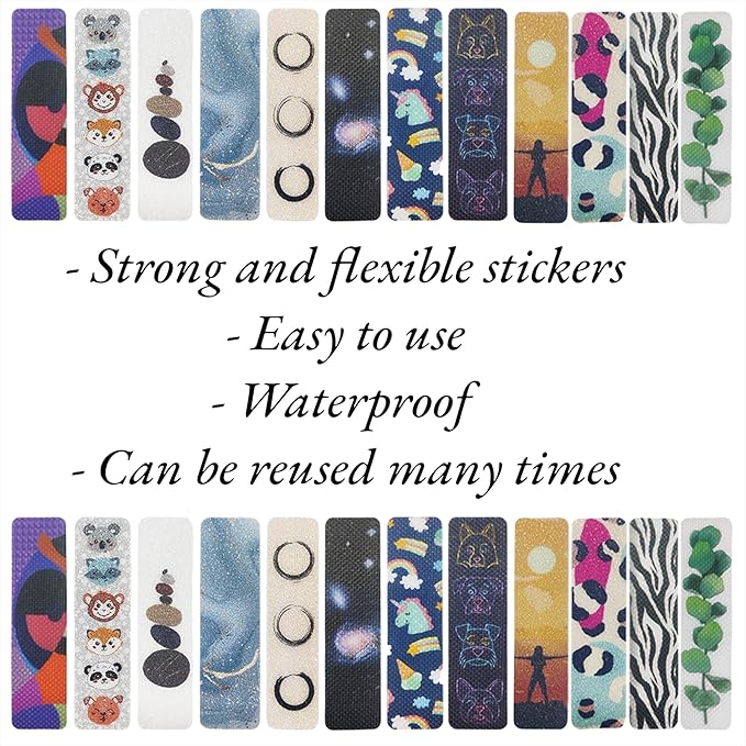 48 Calm Strips, Sensory Stickers Different Textures (2 Textures), Anxiety Relief Items, Sensory Strips, Calming Strip Classroom Pack, Fidget Stickers, Fidget Strips (48)