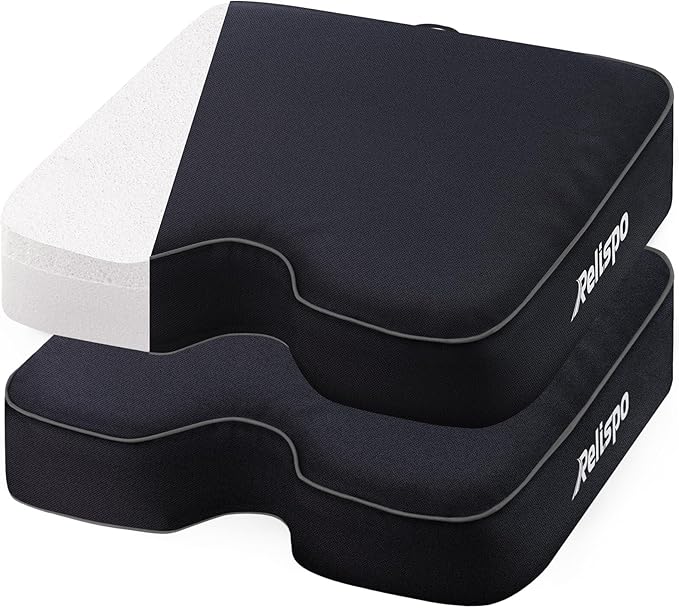 Relispo Stadium Seats for Bleachers with Integral Cutting Memory Foam, Stadium Seat Cushion Waterproof Extra Thick Bleacher Cushion, Portable Stadium Cushions for Indoor Outdoor Events