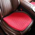 Binsheo Thin Premium Gel Seat Cushion for Car Seat, Office Chair, Wheelchair, Golf Cart - Non-Slip Car Seat Cushions with 0.7 Inch Gel - Sciatica & Coccyx Pain Relief (Suede, Red)