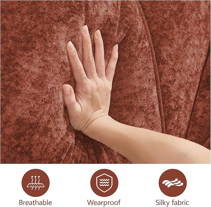 Modular Sectional Sofa with Free Combination,Boneless Floor Couch for Living Room & Lounge,Velvet 3-Seater Sectional Couch with Comfortable Deep Seat,No Assembly Needed