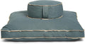 Meditation Cushion Set by renoo - Durable Comfortable Organic Cotton, Linen, Hemp - Modern Zafu Zabuton - Buckwheat Kapok Filled Floor Pillow Yoga Bolster in 15 Colors Washable Cover