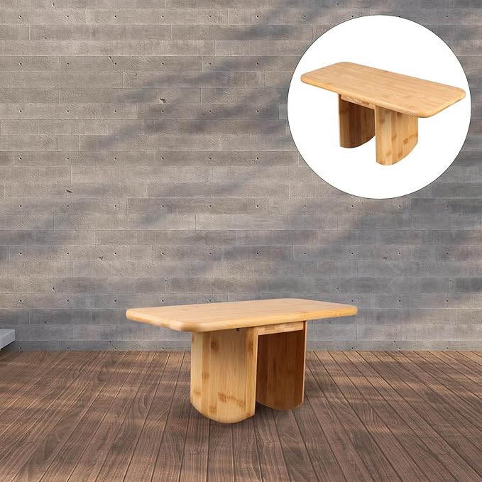 HOODANCOS Portable Meditation Bench Stool for Floor Sitting with Stable Support, Compact Lightweight Wood Prayer Chair for Yoga, Seniors, and Mindfulness Practice