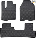 Car Floor Mats Custom Fit for Acura RDX 2013-2018 with 8-Way Front Passenger Seat Black Rubber Auto Liner Mats All Weather Protection Odorless