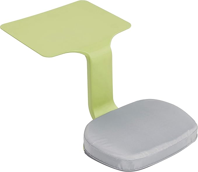 ECR4Kids The Surf Portable Lap Desk with Cushion, Flexible Seating, Green, 10-Piece