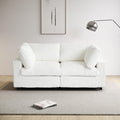 WJShome Cloud Modular Sectional Sofa,78" Plush Sofas for Living Room,Love Sofa Couch,2 Seater Comfy Couch Deep Seat Couches,Covers Washable&Replaceable (Beige)