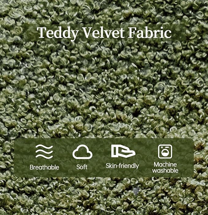 Selyteramy Bean Bag Chairs for Adults, Giant Bean Bag Chair Sofa with Memory Foam, Comfy Beanbag Loveseat Lazy Sofa for Living Room, Bedroom, Apartment, Green