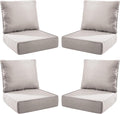 Luxury Outdoor Seat Cushion Set-24 x 24 x 6 Inch Outdoor Chair Cushions with Water Resistant & Removable Cover Outdoor Cushions for Patio Furniture Chair Sofa Couch