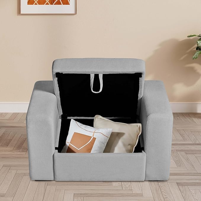 ORRD Single Seat Module for Modular Sectional Sofa Couch, Modular Sofa Middle Module with Storage Accent Armless Chair for Modular Sectional Sofa Couch