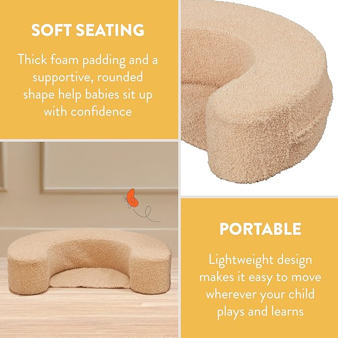 Back2School Express Sit 'n' Support Cushion, Floor Seat, Sand