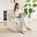 WUTUTUEE Boneless Chair, Double-Layer Armless Floor Sofa with High Density Memory Foam, No Assembly Togo Sofa, Chenille Bean Bag Chairs for Living Room, Bedroom, Comfy Cloud Chair (Beige)