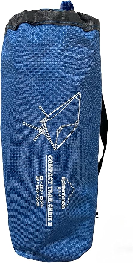 Alpine Mountain Gear Compact Trail Chair for - Portable Chair for Camping/Hiking/Backpacking by Caddis Sports