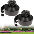 Hemikaki 4 Inch Tall Garden Edging Border 66FT with 90pcs Spikes, Plastic Edging Border for Landscaping, Lawn, Garden, Flower Beds, Paver, Pathway