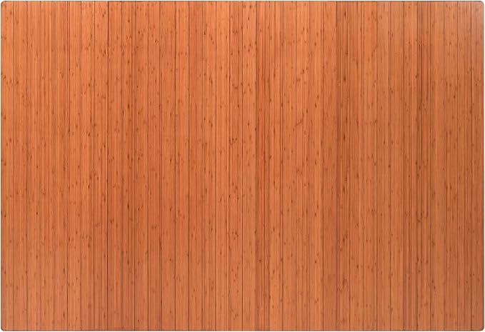 Anji Mountain Office Chairmat Thickest & Sturdy Bamboo Chairmats Highly Premium Quality Anti-Slip Heavy Duty for Multi-Purpose Hardwood Floor Office & Home Floor Protector Office Chair mat-5mm Thick