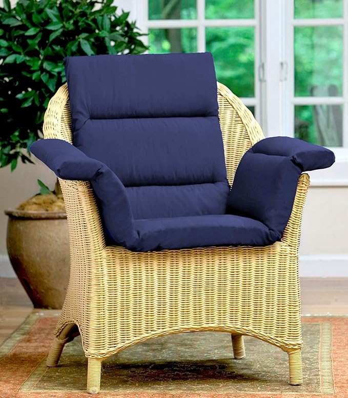 Comfort Finds Total Chair Cushion - Pressure Reducing Chair Cushion - Pressure Reducing Cushion for Wheelchairs (Dark Navy)