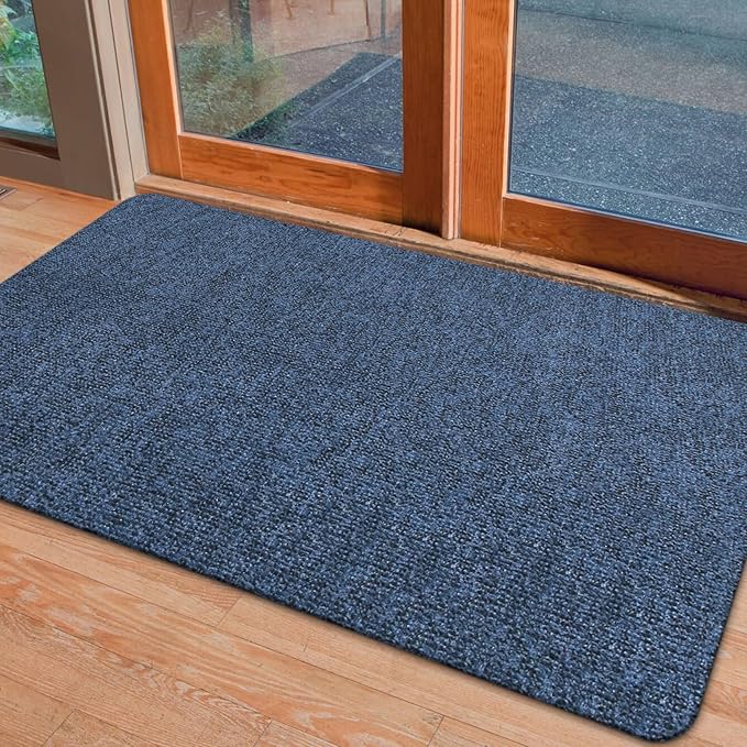 Front Door Mat Indoor and Outdoor, Non-Slip Low Profile Doormat 60"x35", Thin Yet Super Water, Quick-Drying, Dirt Resistant,No Shedding Doormats for Entrances, Garage, Pets,Hotel,Office