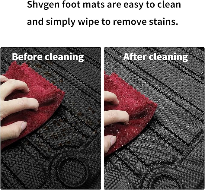 Compatible for 2018-2023 Toyota Camry Floor Mats & Cargo Liner All Weather TPE Mats for 2018-2023 Toyota Camry Accessories (Only Fit FWD & Gasoline)