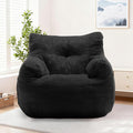Bean Bag Chair for Adults and Kids, Small Comfy Bean Bag Lounge Floor Sofa Reading Chair with Armrests, Mini Cloud Sofa for Living Room, Bedroom and Game Room, Plush Chair with Memory Foam