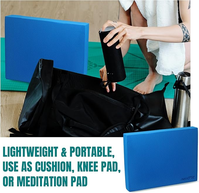 NexFit High-Density Balance Pad - Durable TPE Foam Balance Pad Physical Therapy, Foam Exercise Pad with Non-Slip Surface, Lightweight for Home & Gym Workouts, Core Strength & Balance Enhancement