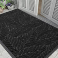 Yimobra 60x36 Large Door Mat Outdoor Indoor, All-Season Waterproof Door Mat Outside Entrance, All-Weather Non-Slip Outside Doormat for Garage Patio Entryway, Black