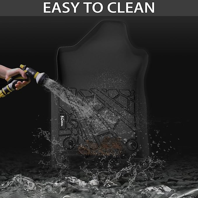 KARPAL Floor Mats for Ram 2500/3500 Crew Cab 2019-2025 2026, TPE All-Weather Floor Liners 1st & 2nd Row Car Mats, Ram Accessories