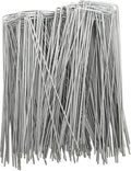 LANIAKEA Garden Stakes 8 Inch Metal Garden Staples 200 Pack Galvanized Landscape Pins Heavy Duty Landscape Stakes for Gardening Fence Landscape Ground Cover