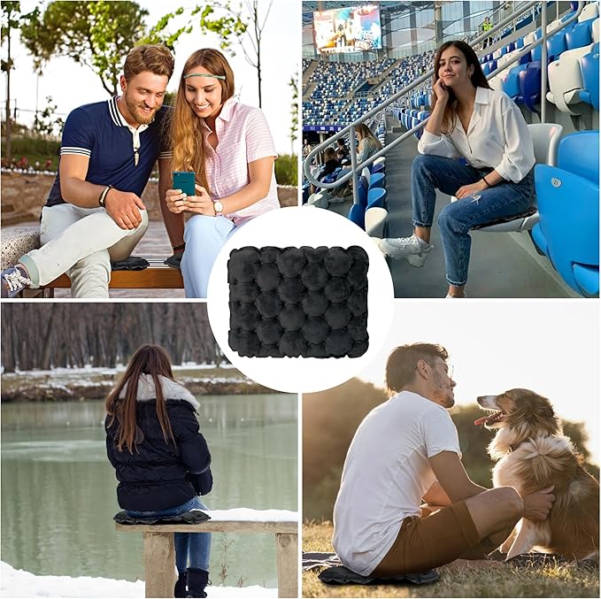 Eulant Lightweight Inflatable Air Seat Cushion - Portable Travel Cushion, Suitable for Camping, Hiking, Climbing, Bleacher, Home and Office