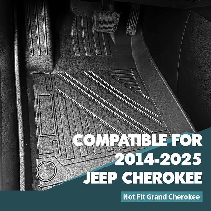 Compatible for 2014-2025 Jeep Cherokee Cargo Mat & Backrest Mats All Weather Seat Back Cover Cargo Liner for 2014-2025 Jeep Cherokee Accessories