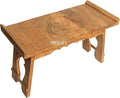 Tribe Azure Fair Trade Altar Table, Meditation Table, Puja, Meditation Wood Wiccan Altar Buddhist, Japanese, Small Low Side Chabudai Coffee Floor (Tea Table)