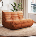 Selyteramy Bean Bag Chairs for Adults, Giant Bean Bag Chair Sofa with Memory Foam, Comfy Beanbag Loveseat Lazy Sofa for Living Room, Bedroom, Apartment, Orange