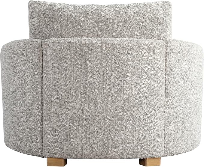 Studio Living® Manchester 44.1" Storage Chair, Modern Farmhouse, Pocket Coil Comfort, USB A & C Power, Easy Assembly, Boucle Fabric, Ivory