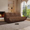 Bean Bag Chair, Oversized Bean Bag Chair for Living Room, Fireside Chair for Adults with Memory Foam Filled, Big Accent Lounge Floor Sofa for Reading, Relax, No Assembly Required. (Coffee 3-Seater)